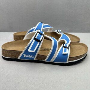 Birkenstock Birki's Salina Womens Size 9 Sandals Blue Birko-Flor Double Buckle
